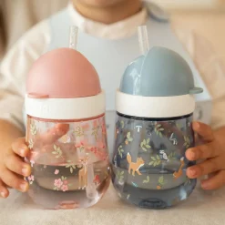 Vaso con pajita Mio Fairy Garden 300ml. Little Dutch