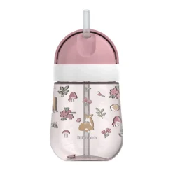 Vaso con pajita Mio Fairy Garden 300ml. Little Dutch