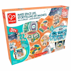 Vida en Marte Cuentos Imanes de madera · Hape