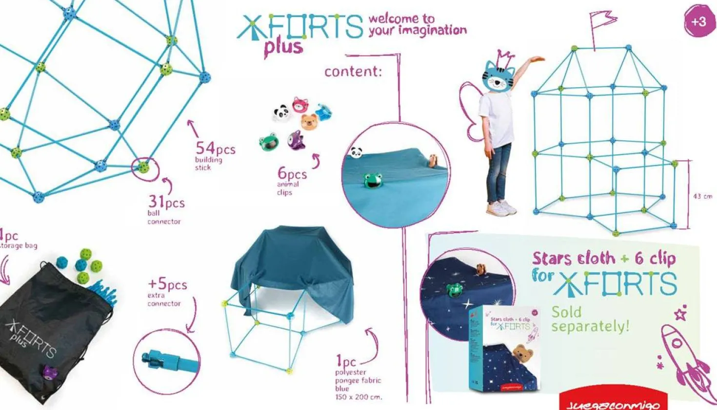 XForts Set 85 piezas