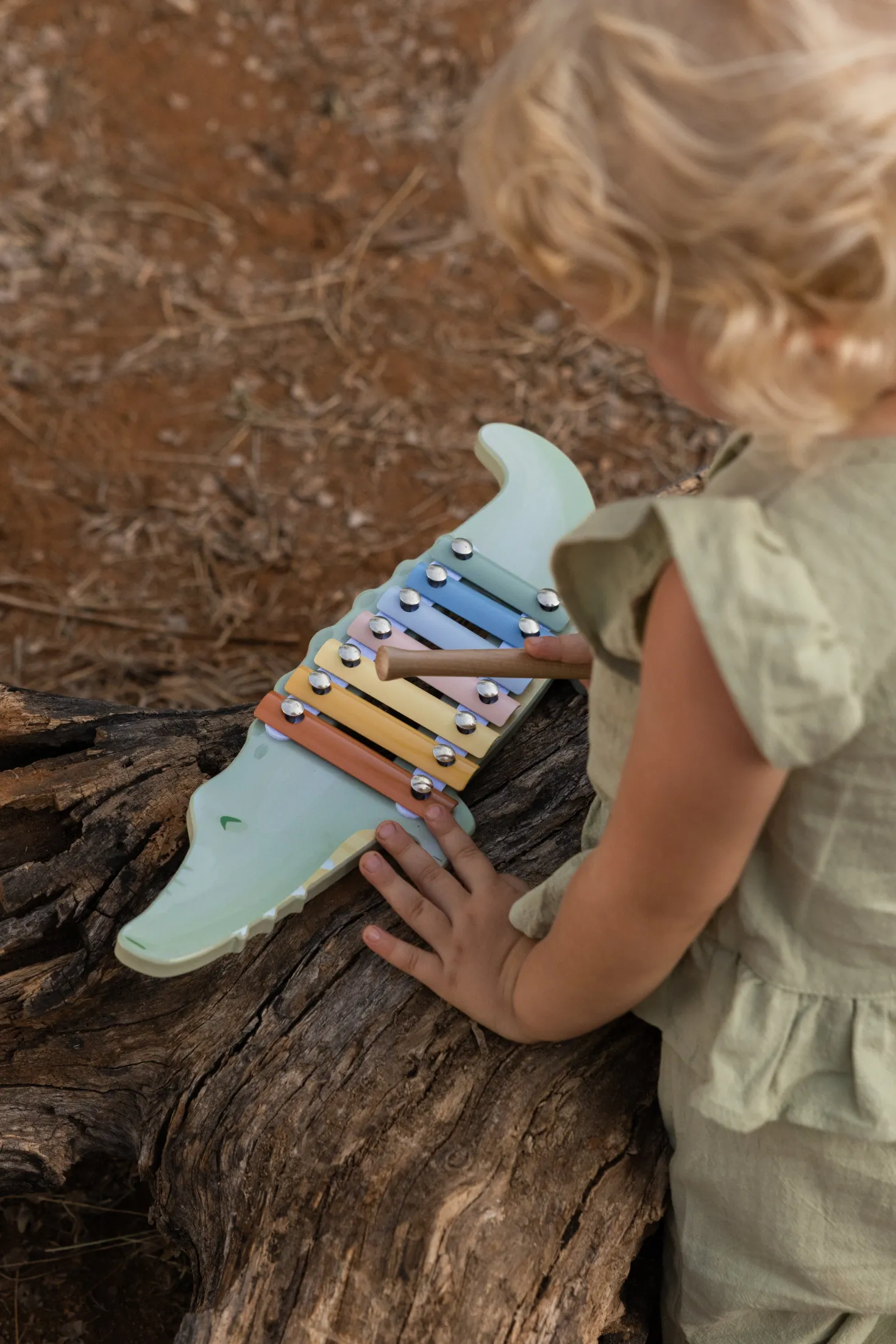 Xilofono FSC Cocodrilo Safari Friends · Little Dutch