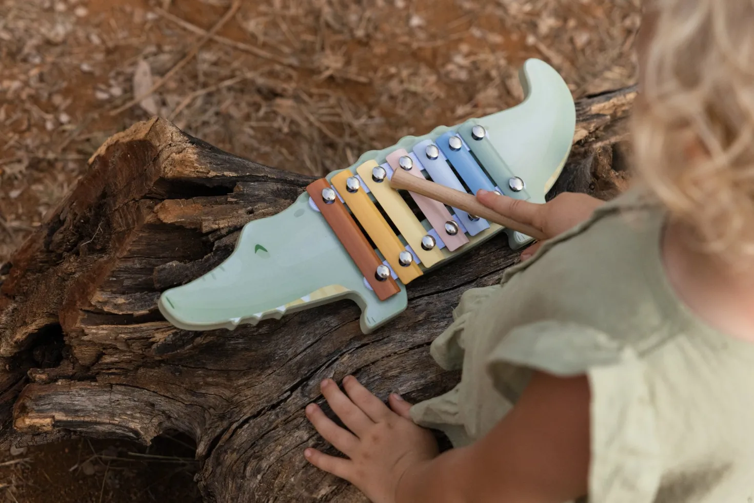 Xilofono FSC Cocodrilo Safari Friends · Little Dutch