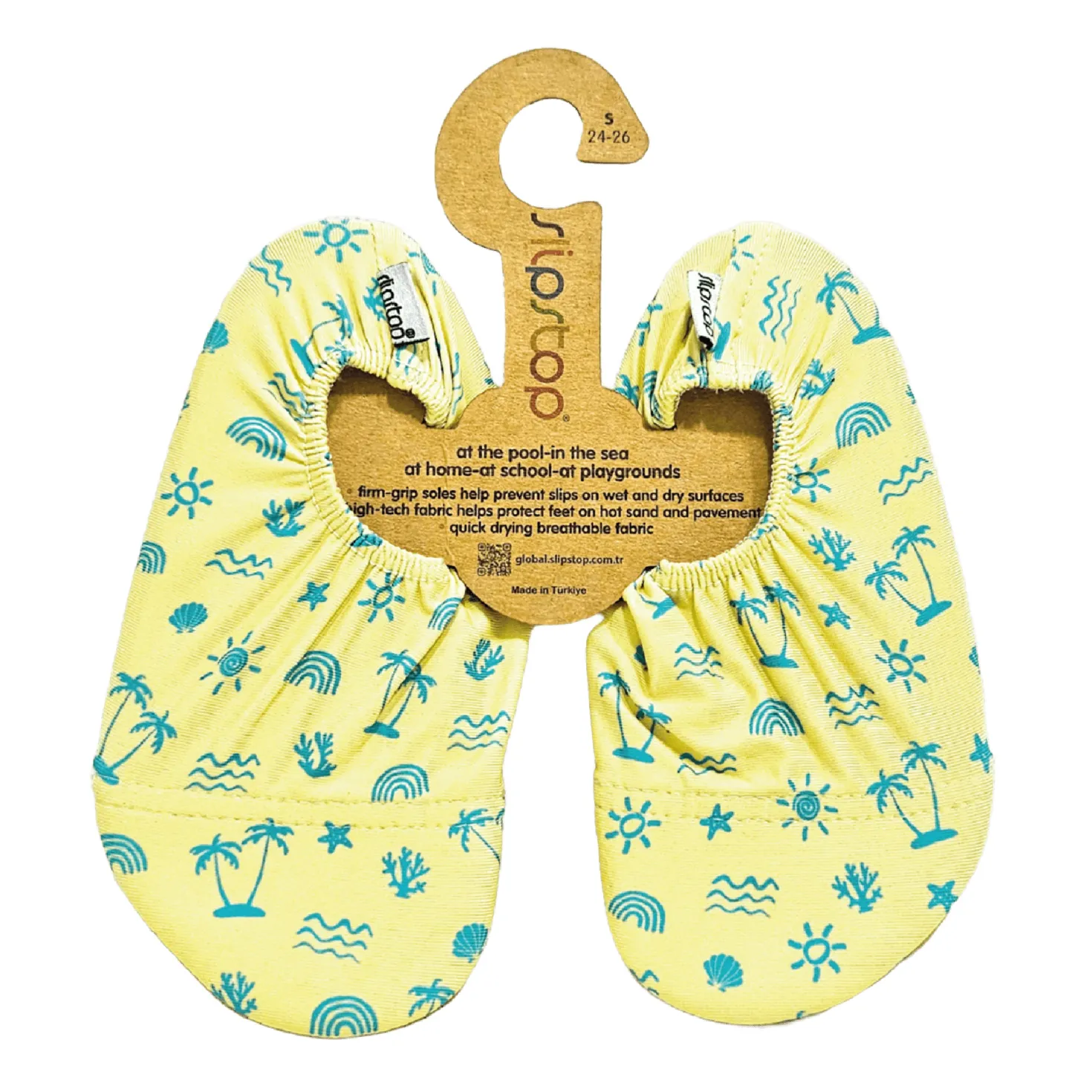 Zapatilla Antideslizante Slip Stop - Neon Palms